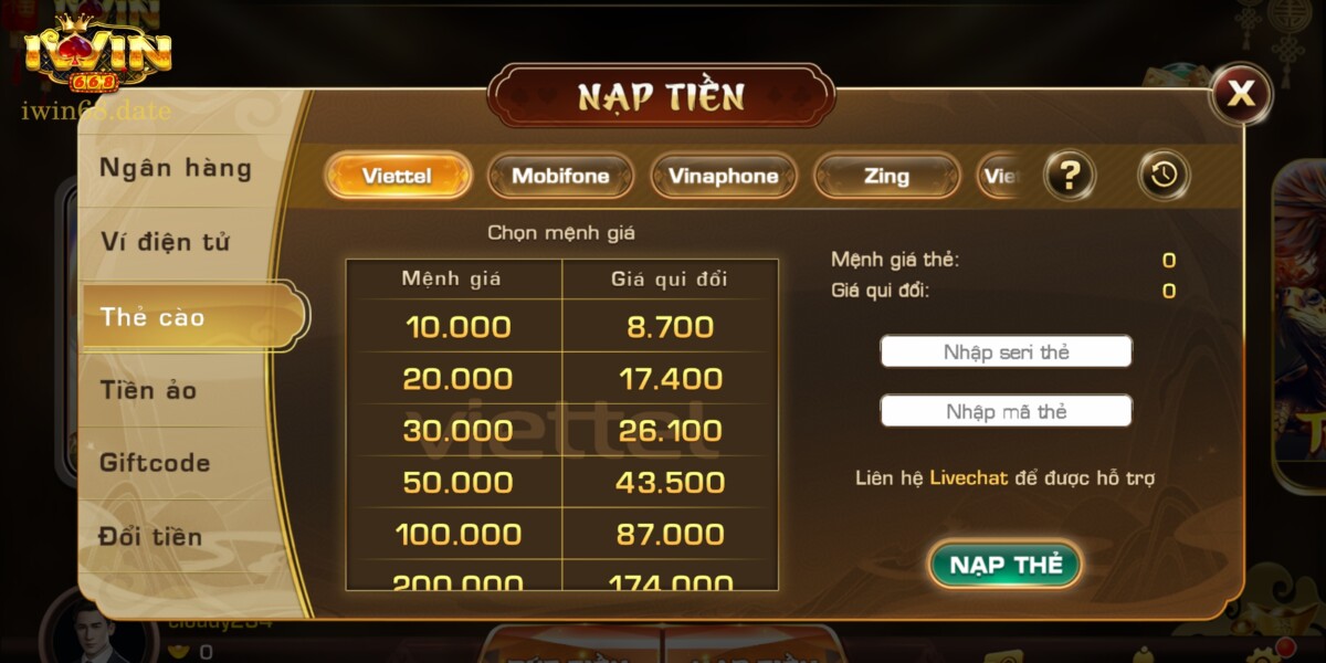 Nhiều phương thức giao dịch cho bet thủ tự do lựa chọn